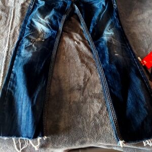 Men's Rock Revival Blue Distressed Jeans